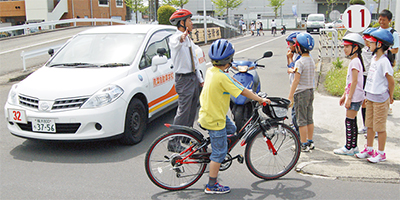 自転車事故の防止へ
