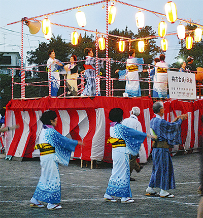 笹野台で納涼盆踊り