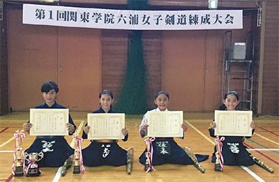 女子剣士の熱戦、初開催
