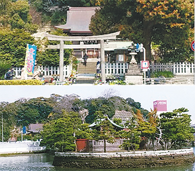 瀬戸神社と琵琶島神社