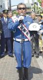 高田純次さん一日署長に