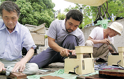 包丁研ぎとまな板削り