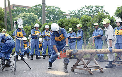 消防団訓練会五分団が１位