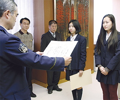 命の大切さ作文Ｙ校２人が入賞