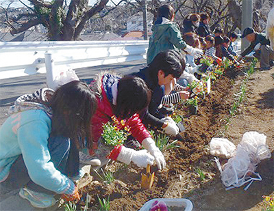 地区全体に緑広げる