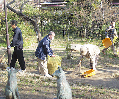 ３町会で公園清掃