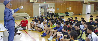 吉田中生に救命講習