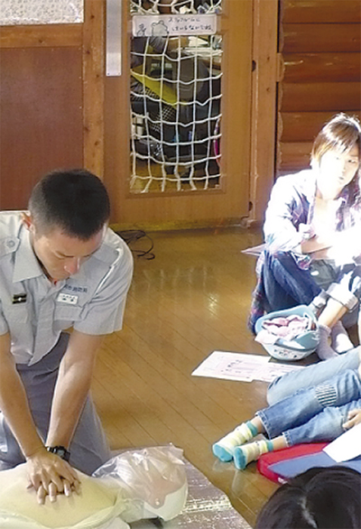 幼児向け応急手当学ぶ