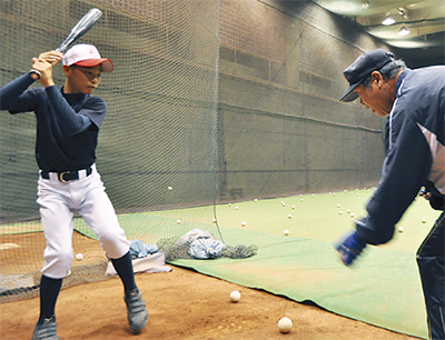 元プロ選手指導の「野球塾」