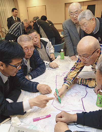 ３拠点合同で図上訓練