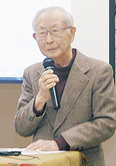 平子氏の子孫が先人の功績語る