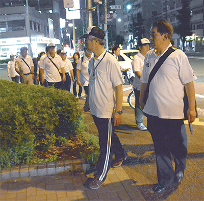 夜間パトで「たまり場」確認