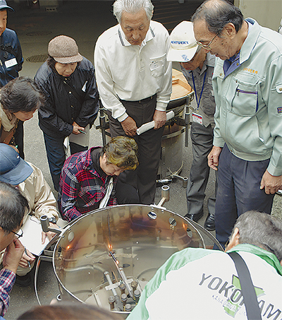 防災機材の操作確認