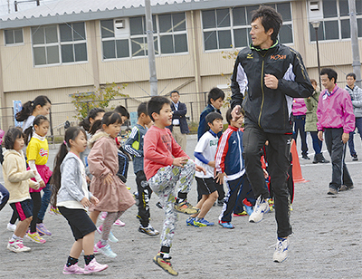 苅部さんが熱血指導