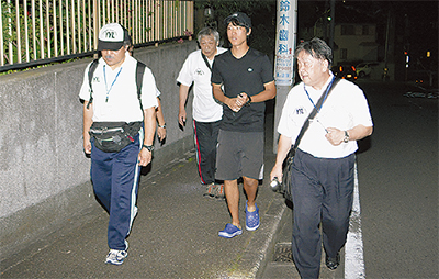 青指が一斉夜間パト