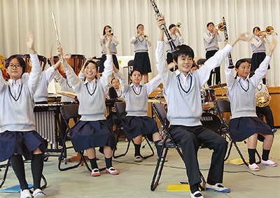 蒔田中「感謝の音」届ける