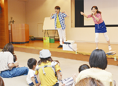 「楽しい幼稚園に来て」