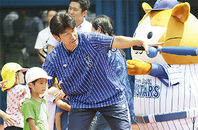 ハマスタで園児の大会を