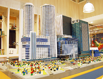レゴで「未来の名古屋駅」