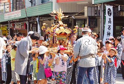 高石神社例大祭で山車