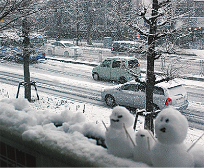 相模原でも初雪 | さがみはら中央区 | タウンニュース