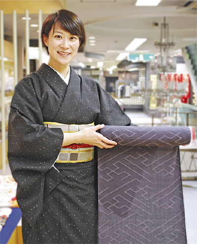 荒井呉服店 日本の手仕事知って 25日〜28日 「本場結城紬」を展示