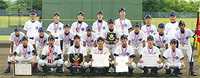 目標だった全国出場を決めたつきみ野中ナイン 写真提供／つきみ野中学 中山耕造校長