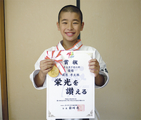 悲願の優勝を果たした萩原君