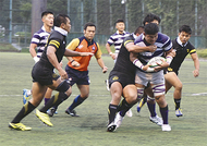 秋葉台で大学ラグビー開幕