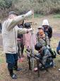 夫婦池に桜を植樹