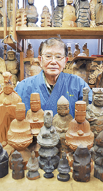 円空仏や木彫200点 木遊会が美術館で展示会 | 平塚・大磯・二宮・中井