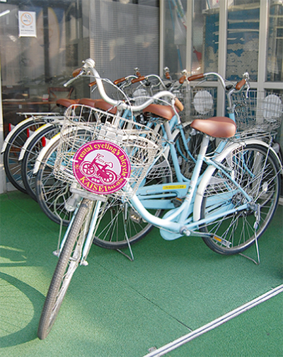 自転車で商業・観光活性