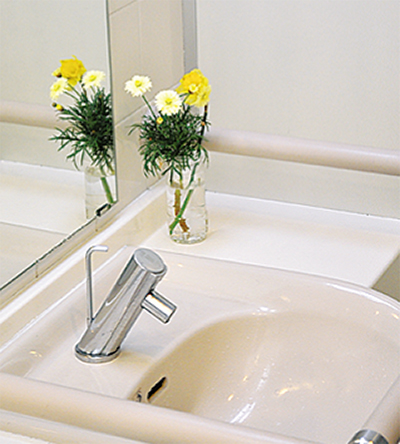 公衆トイレに季節の花 清掃担当の女性が飾る 秦野 タウンニュース