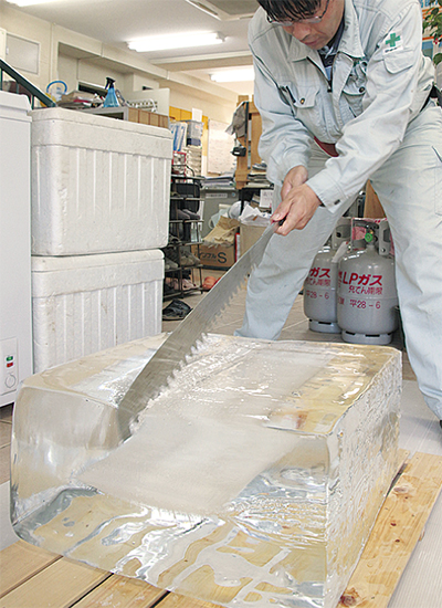 氷専用ノコギリ　鋸　かき氷　ブロック氷　カット　