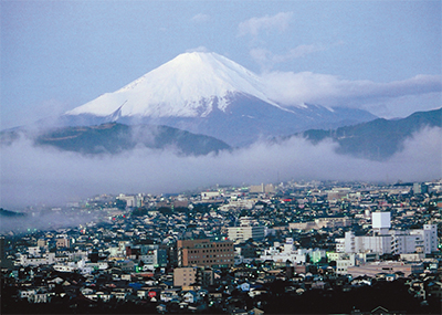 秦野から望む霊峰富士