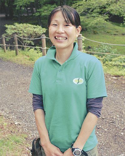 表丹沢に女性林業従事者
