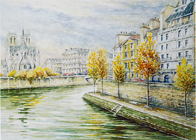 パリの風景・水彩画展