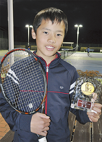 県小学生テニスで優勝