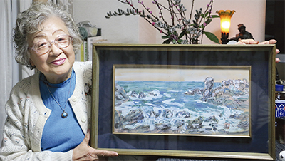 なんでも鑑定団に出演 海の絵に人生をみる 鶴巻北・吉田文子さん