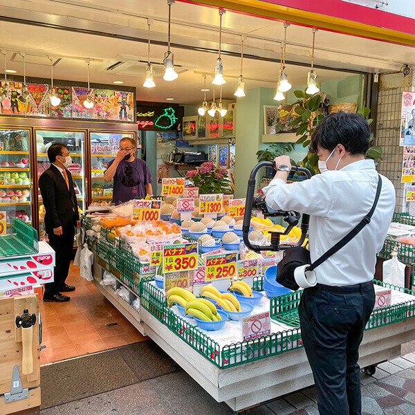 動画の撮影風景