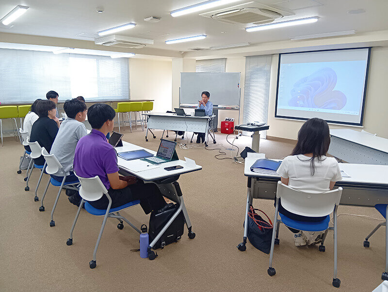 新卒社員の研修の様子