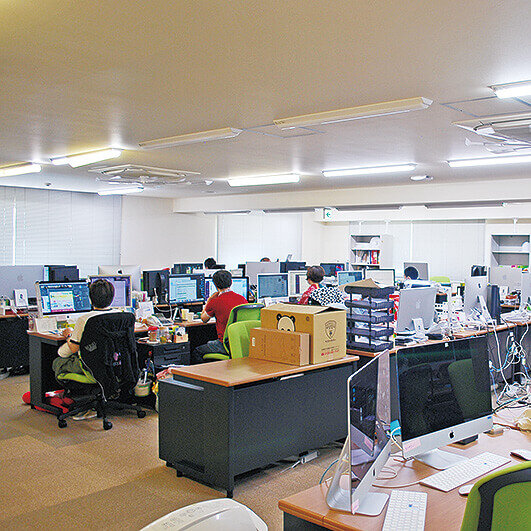 アドコミ制作部のフロア