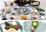 「ふぐ懐石料理」は竹5,250円・桜7,880円・梅10,500円・松12,600円の４コース
