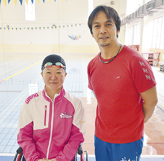 成田選手と堀越コーチ