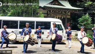 鉄神社で撮影した「躍動」動画