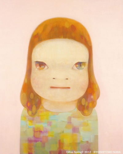 奈良美智《春少女》 ２０１２年　アクリル絵具、カンヴァス　２２７．０ × １８２．０ cm　横浜美術館蔵　©YoshitomoNara