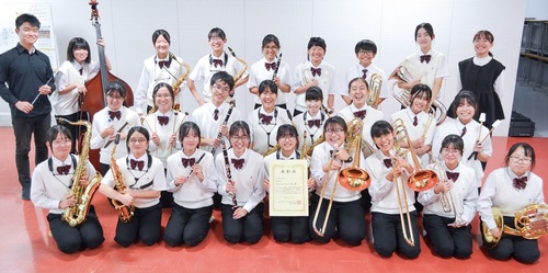 あかね台中吹奏楽部の部員たち