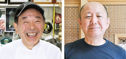 シュタットシンケンの中山さん（左）と野口建具店の野口さん