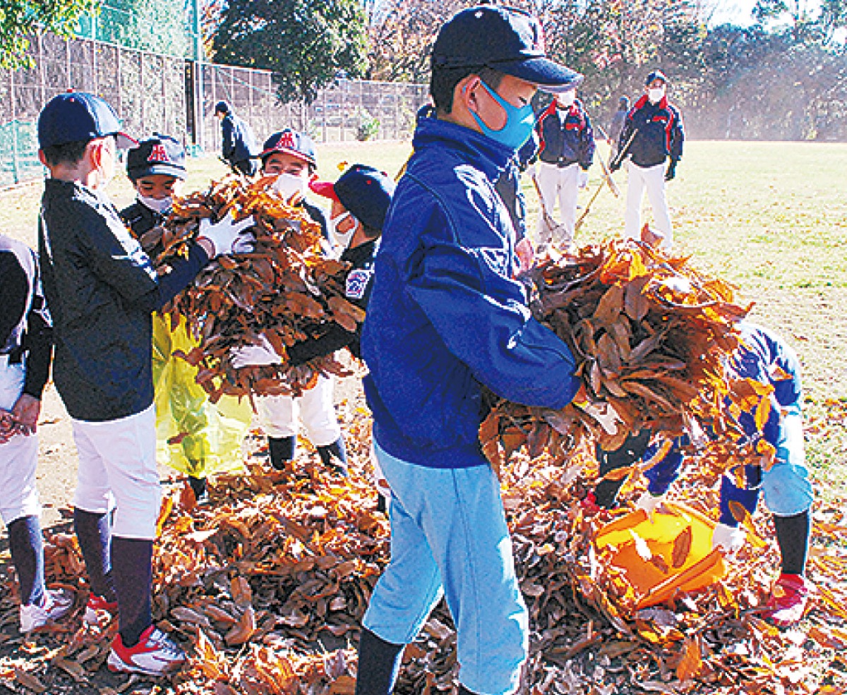 野球少年たちも奮闘