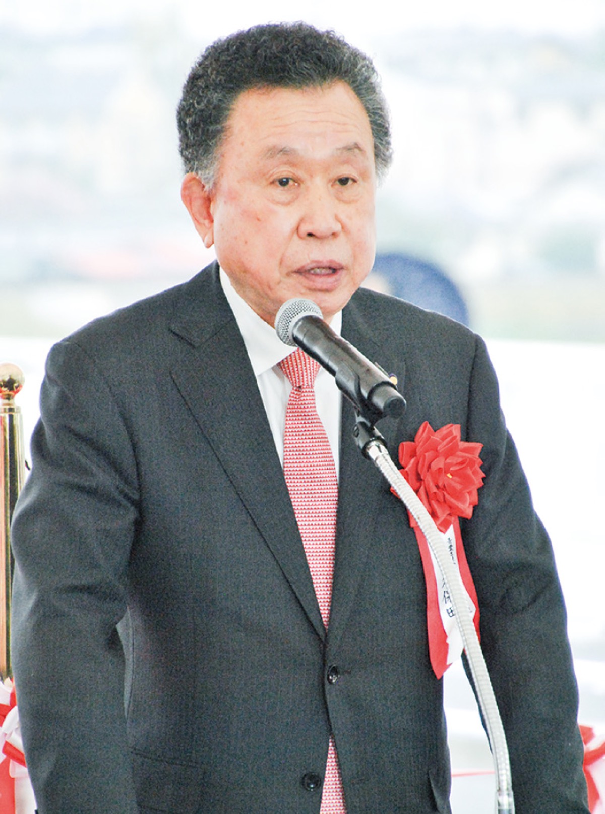 開通式での久保田会長